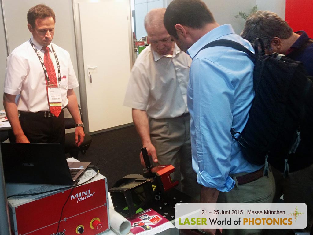 МиниМаркер 2 на выставке Laser world of photonics 2015 в Германии.
